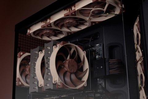Noctua NF-A12X25 G2 PWM SX2-PP system chłodzenia komputerów Obudowa komputera Wentylator 12 cm Beżowy 2 szt.