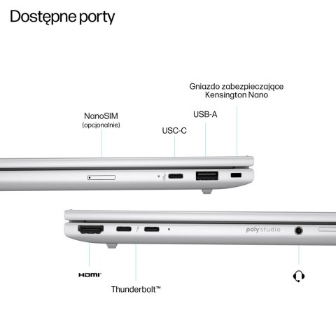 HP EliteBook 8 G1i Ultra 7 255U 14"WUXGA 400nits AG LBL 32GB DDR5 5600 SSD512 Intel Arc Cam 5MP+IR+ISP 62Wh W11Pro Glacier Silve