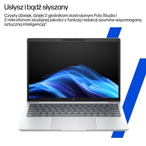 HP EliteBook 8 G1i Ultra 7 255U 14"WUXGA 400nits AG LBL 32GB DDR5 5600 SSD512 Intel Arc Cam 5MP+IR+ISP 62Wh W11Pro Glacier Silve