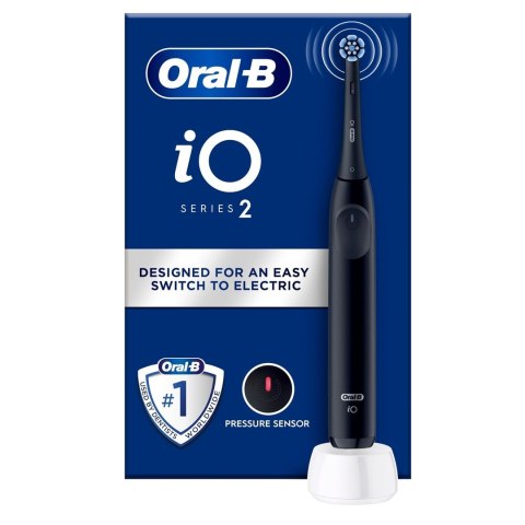 Elektryczna szczoteczka do zębów Oral-B iO2, z czujnikiem nacisku, akumulatorowa, dla dorosłych, 1 główka szczoteczki, 3 tryby s