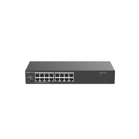 Ruijie Networks RG-ES116G-L przełącznik sieciowy Nie zarządzany L2 Gigabit Ethernet (10/100/1000) Czarny