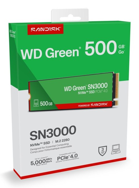 SSD WD Green SN3000 500GB NVMe WDS500G4G0E