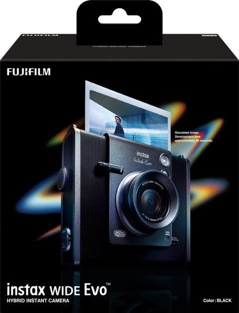 Hybrydowy aparat natychmiastowy FUJIFILM Instax WIDE Evo Black EX D CMOS Czarny