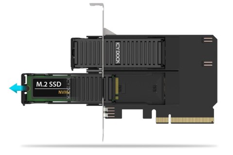 Icy Dock MB312M4P-B adapter M.2, PCIe