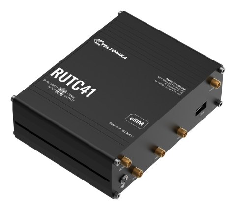 Teltonika RUTC41 router bezprzewodowy Gigabit Ethernet Dual-band (2.4 GHz/5 GHz) 5G Czarny