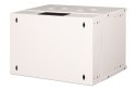 Szafa sieciowa wisząca 19" 7U, SOHO PRO 370 x 540 x 400 mm, drzwi szyba, szary, niezłożona, 60kg