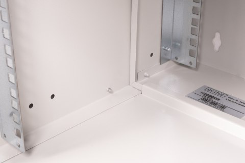 Szafa sieciowa wisząca 19" 7U, SOHO PRO 370 x 540 x 400 mm, drzwi szyba, szary, niezłożona, 60kg
