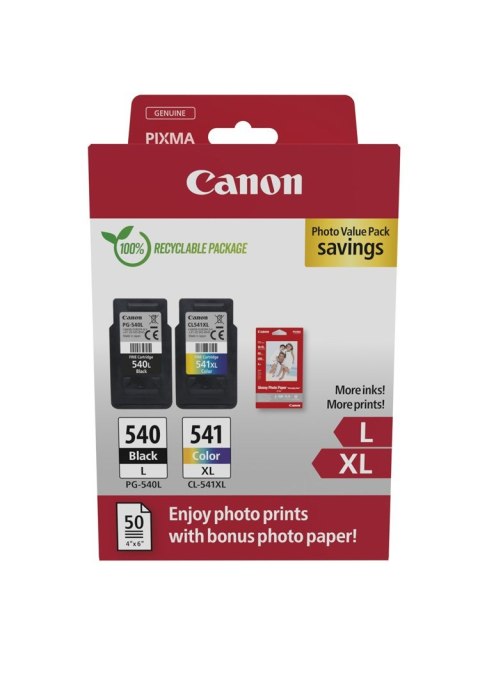 Pakiet promocyjny zdjęć Canon 5224B012 - Cyjan - Purpurowy - Żółty - 11 ml - 15 ml - 2 szt.