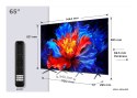 Telewizor TCL 65P8K QLED 65" 4K Ultra HD 120Hz Google TV Dolby Atmos Metaliczny