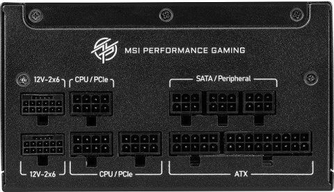 Zasilacz MSI MPG A1250GS 1250W PCIE5 80+ Gold ATX 3.1