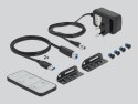KVM Switch DisplayPort 1.4 8K z USB 3.0 i Audio - KVM / audio / USB switch - 2 porty