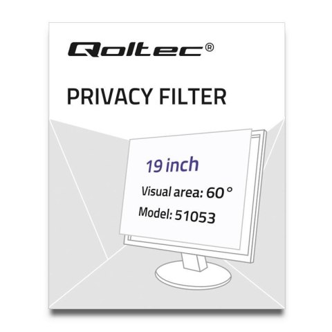 Qoltec 51053 filtr do ekranu 48,3 cm (19") Monitor