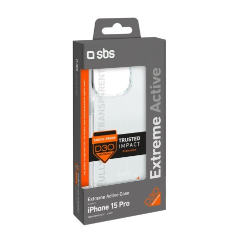 Etui case do iPhone 15 Pro D3O - przezroczysty