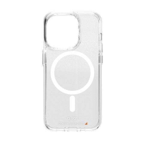 Etui pokrowiec do iPhone 15 D3O MagSafe - przezroczysty