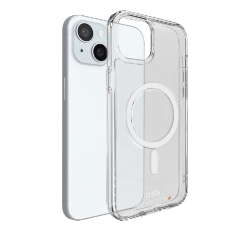 Etui pokrowiec do iPhone 15 D3O MagSafe - przezroczysty