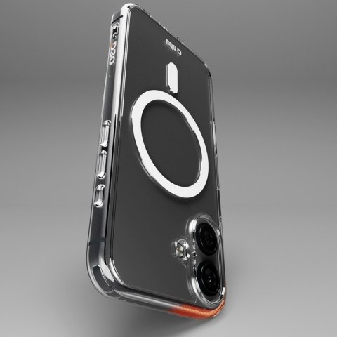 Etui pokrowiec do iPhone 16 Plus Extreme Mag D3O MagSafe - przezroczysty