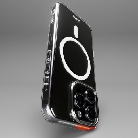 Etui pokrowiec do iPhone 16 Pro Extreme Mag D3O MagSafe - przezroczysty