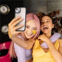 Etui pokrowiec na iPhone 15 Plus Crystal Hybrid - przezroczysto-czarne