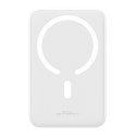 Powerbank magnetyczny 20000mAh 20W EnerFill FM41 z kablem USB-C 30cm - biały