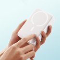 Powerbank magnetyczny 20000mAh 20W EnerFill FM41 z kablem USB-C 30cm - biały