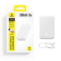 Powerbank magnetyczny 20000mAh 20W EnerFill FM41 z kablem USB-C 30cm - biały