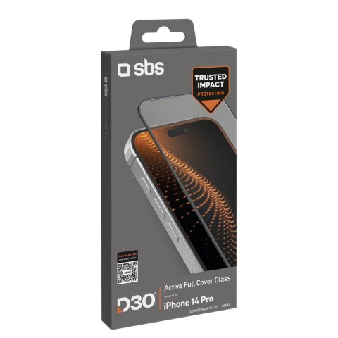 Szkło hartowane z ramką do iPhone 14 Pro D3O