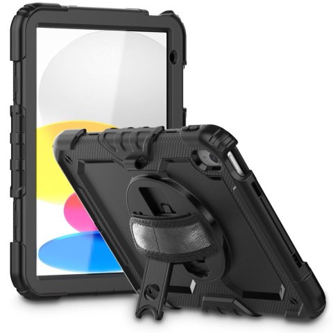 Etui pokrowiec na iPad 10.9'' 2022 z podstawką Solid360 - czarny