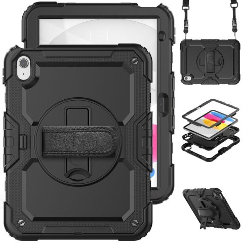 Etui pokrowiec na iPad 10.9'' 2022 z podstawką Solid360 - czarny