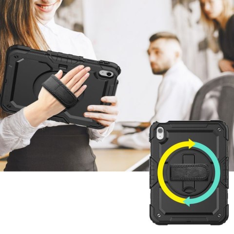 Etui pokrowiec na iPad 10.9'' 2022 z podstawką Solid360 - czarny