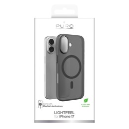 Etui pokrowiec na iPhone 17 Lightfeel MagSafe - przezroczysto czarne