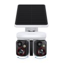 Kamera zewnętrzna do monitoringu z panelem słonecznym 3K IP65 - biała