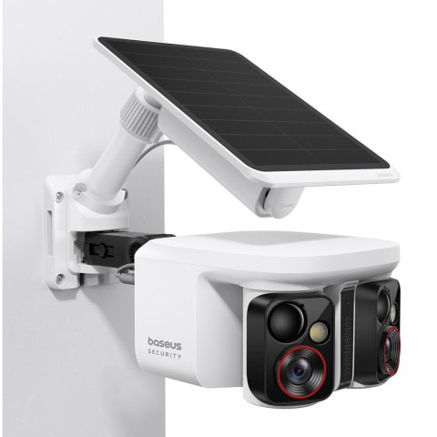 Kamera zewnętrzna do monitoringu z panelem słonecznym 3K IP65 - biała