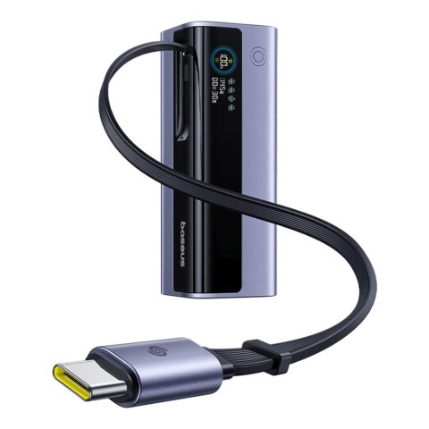 Powerbank 20000mAh EnerGeek GR11 ze zwijanym kablem 145W - szary