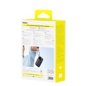 Powerbank 20000mAh USB-A USB-C z wyświetlaczem i 2 wbudowanymi kablami 45W - czarny