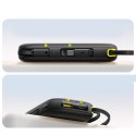 Powerbank 20000mAh USB-A USB-C z wyświetlaczem i 2 wbudowanymi kablami 45W - czarny