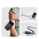 Powerbank 20000mAh USB-A USB-C z wyświetlaczem i 2 wbudowanymi kablami 45W - czarny