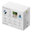 Zestaw do monitoringu zewnętrzny 3 kamery stacja bazowa 2K 16GB 7800mAh - biały