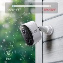 Zestaw do monitoringu zewnętrzny 3 kamery stacja bazowa 2K 16GB 7800mAh - biały