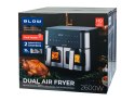 AIR FRYER frytkownica beztłuszczowa BLOW 2500W 9L dwukomorowa