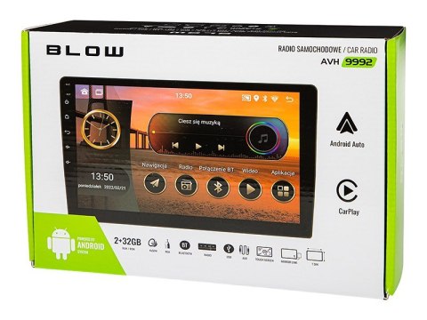 BLOW RADIO AVH-9992 2DIN 9" ANDROID/WIFI/GPS/ CARP