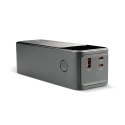 EVERACTIVE POWERBANK 27 000MAH, 1X USB, 2X USB-C, 162,5W, QC4+, WBUDOWANA LATARKA, WYŚWIETLACZ LCD, CZARNY EB-27Q