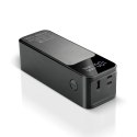 EVERACTIVE POWERBANK 27 000MAH, 1X USB, 2X USB-C, 162,5W, QC4+, WBUDOWANA LATARKA, WYŚWIETLACZ LCD, CZARNY EB-27Q