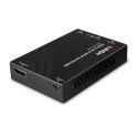 Lindy HDMI i IR over IP Extender - Odbiornik, 1920 x 1080 pikseli, Amplituner AV, 150 m, Przewodowy, HDCP