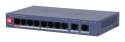 Dahua Technology CS4010-8ET2GT-60 przełącznik sieciowy Zarządzany L2 Gigabit Ethernet (10/100/1000) Obsługa PoE Niebieski