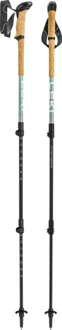 Kije trekkingowe LEKI MAKALU LITE, 90-125cm szaro-zielone