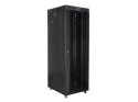 LANBERG SZAFA STOJĄCA RACK 19" 37U 600X800 DRZWI SZKLANE LCD CZARNA FF01-6837-12BL (FLAT PACK)