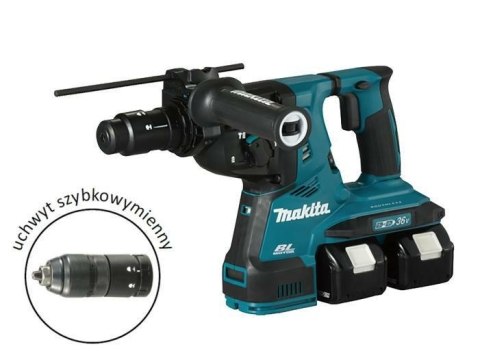 MAKITA MŁOTOWIERTARKA 2x18V DHR283T2JU 2,9J 2x5,0Ah BL AVT + Uchwyt