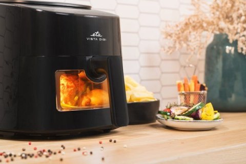 Eta Vista Digi Pojedyńczy 4,3 l Autonomiczny 1300 W Frytkownica na gorące powietrze Czarny