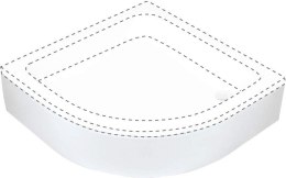 Deante PLUS II Osłona brodzika półokrągła 80 cm