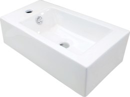 Umywalka ceramiczna nablatowa lewa